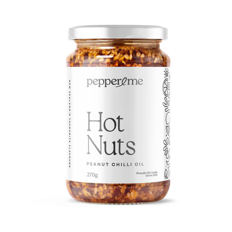 Pepper & Me Hot Nuts Peanut Chilli Oil Jar 270g image number 0