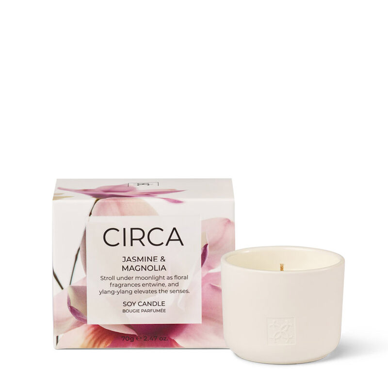 CIRCA Jasmine & Magnolia Soy Candle 70g image number 0