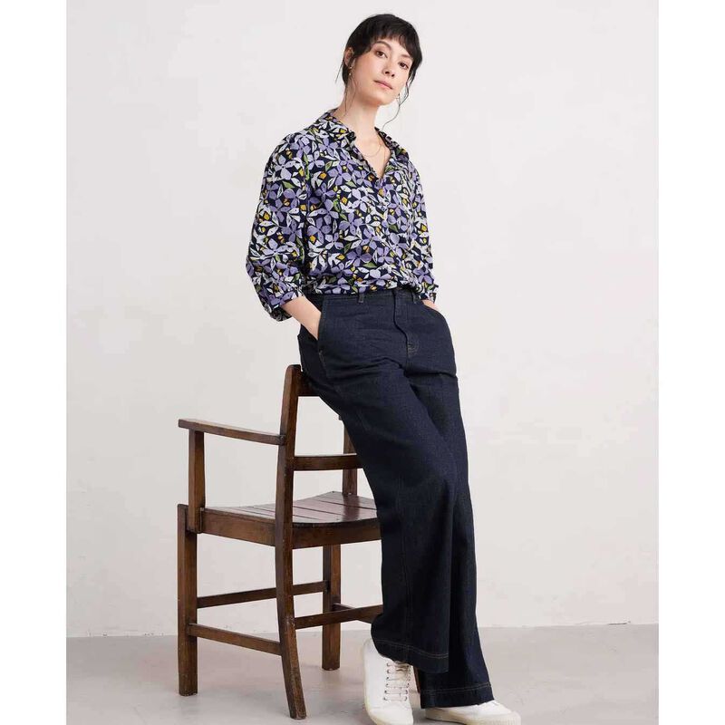 Seasalt Cornwall Hope Cottage Blouse Headland Collage Maritime image number 3