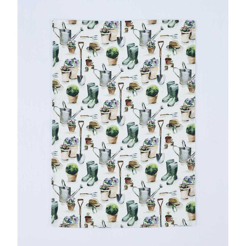 MM Linen Tea Towel Set Of 3 50x70 - Gardening image number 3