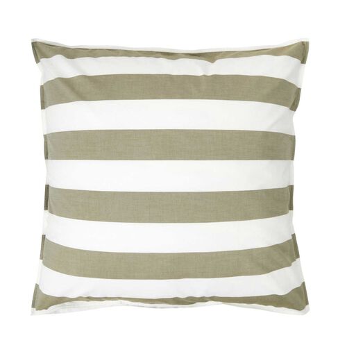 Wallace Cotton Sherwood Vertical Stripe Euro