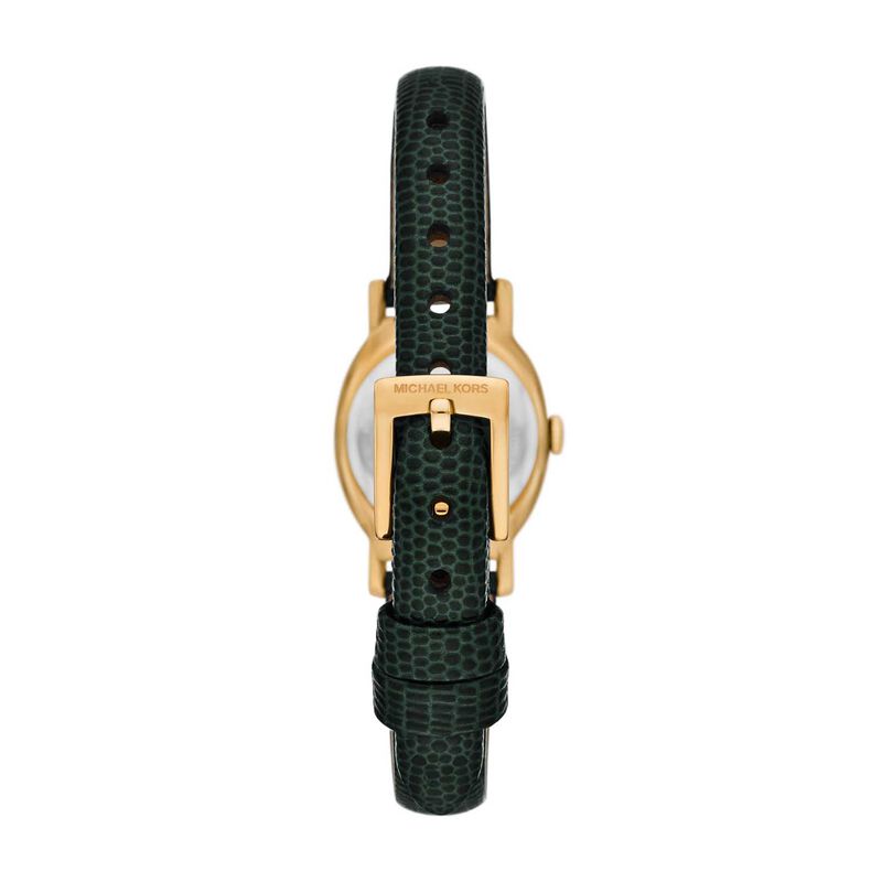 Michael Kors Maude Three-Hand Green Leather Watch image number 1