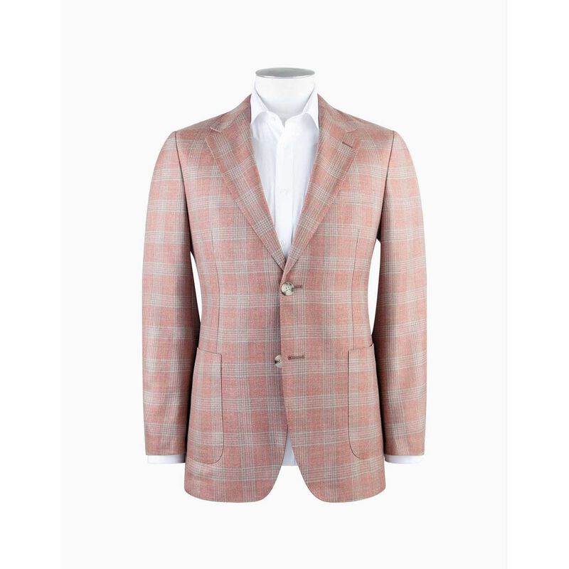 Rembrandt Malta Pink & Sage Glen Check Blazer image number 2