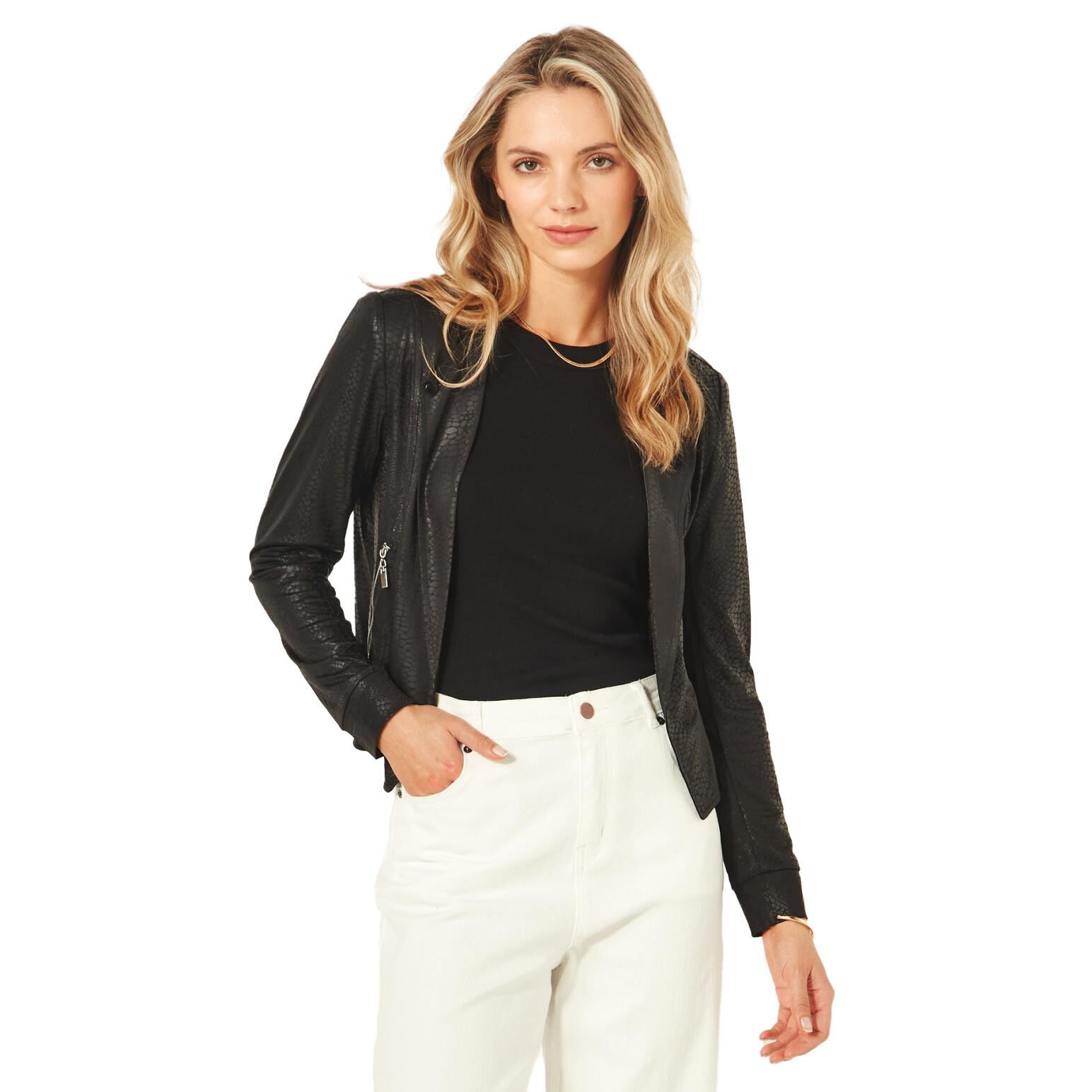 Lemon Tree Mika Snakeskin Jacket Ballantynes Department Store