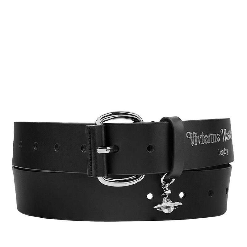 Vivienne Westwood Wide Alex Charm Belt/Silver image number 0