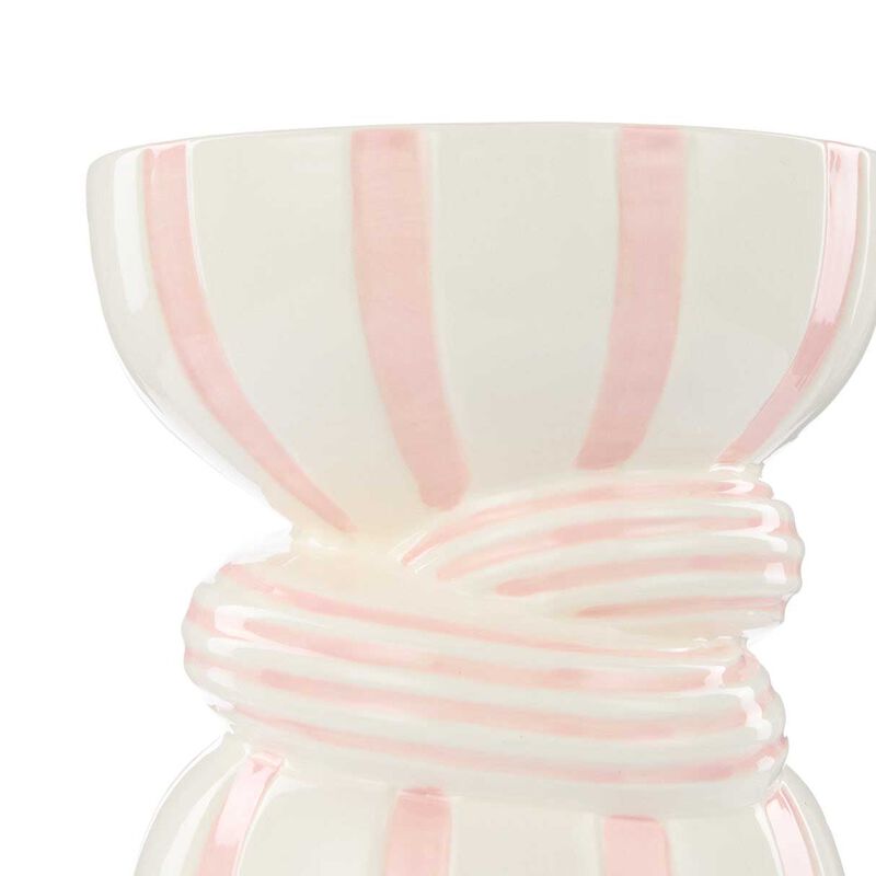 Emporium Lulu Collection Twist Stripe Vase Large - Pink image number 2