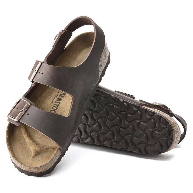 Birkenstock Milano Oiled Leather Habana Regular Width Sandal image number 2