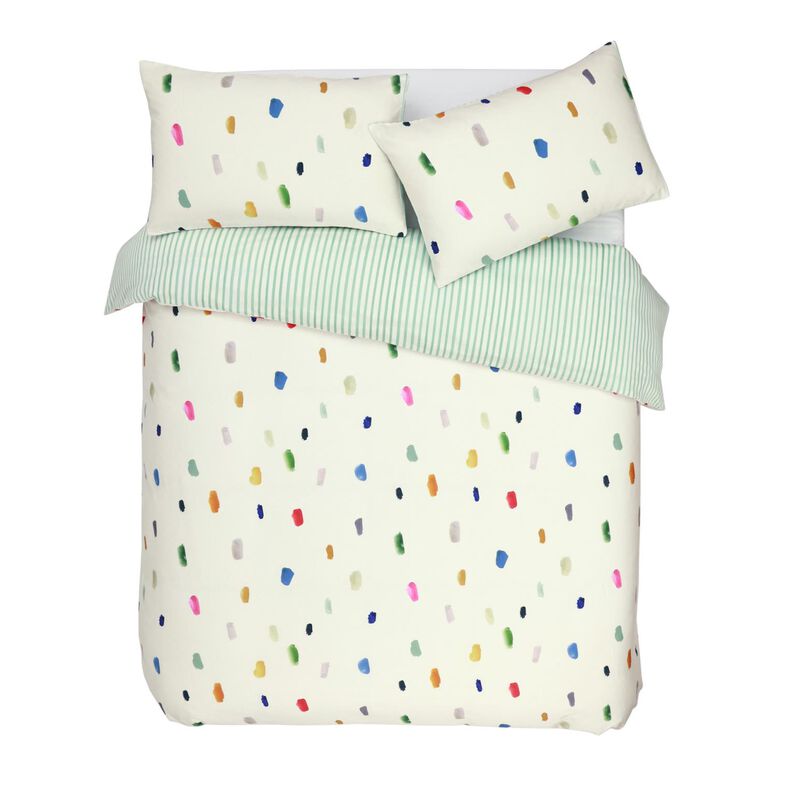 Bluebellgray Paintmarks Reversible Duvet Set image number 1