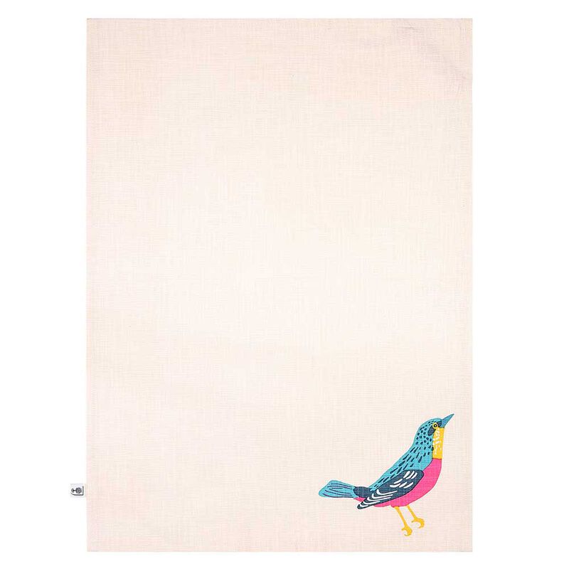 Rhs By Dexam Birds Organic Cotton Set Of 2 Teatowels image number 1