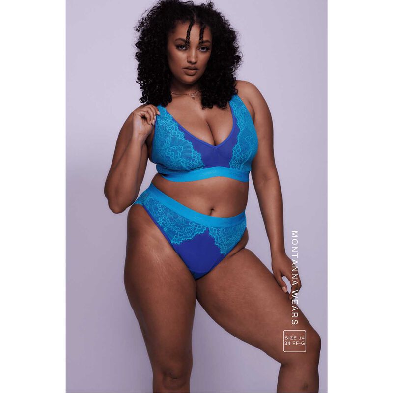 Lemonade Dolls Synergy Trilogy Fuller Cup Bralette - Blue image number 1