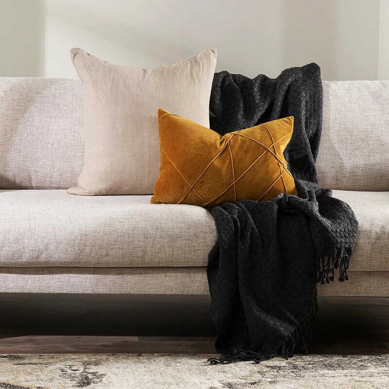 Ollo Capri Throw Charcoal 125X150cm image number 1