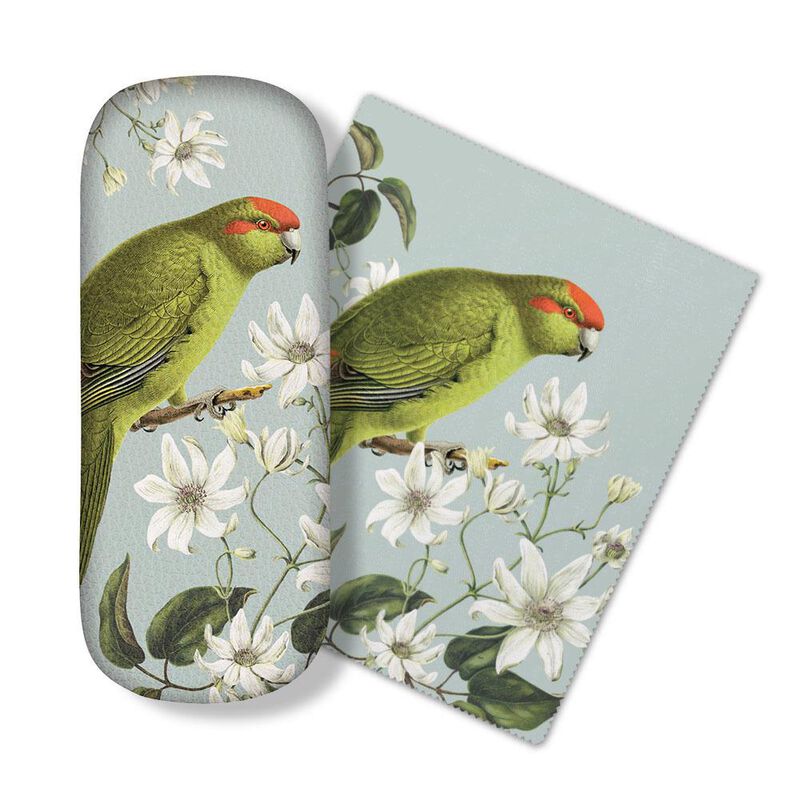 Birds & Botanicals Kakariki Glasses Case image number 0