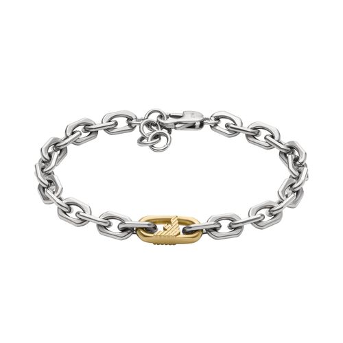 Emporio Armani Two-Tone Stainless Steel Chain Bracelet