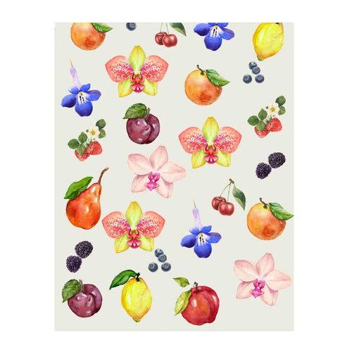 Lettuce Fruit Salad Tea Towel
