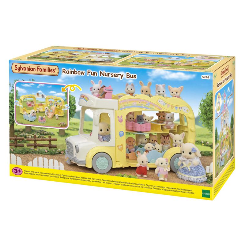 Sylvanian Families Rainbow Fun Nursery Bus image number 0