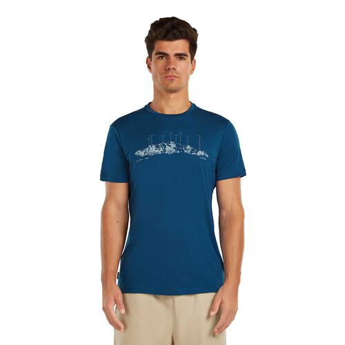 Icebreaker M Merino 150 Tech Lite SS Tee The Peaks