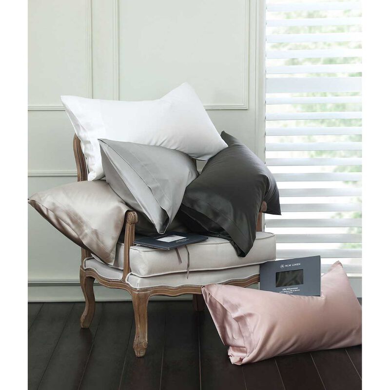 MM Linen Silk Pillowcase - Olive image number 1