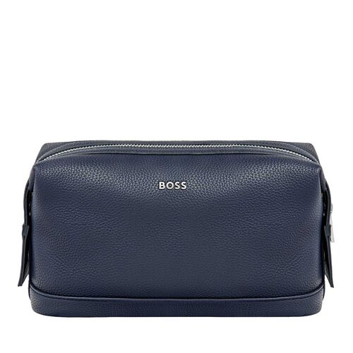 BOSS Classic Grained Navy Toiletry Bag