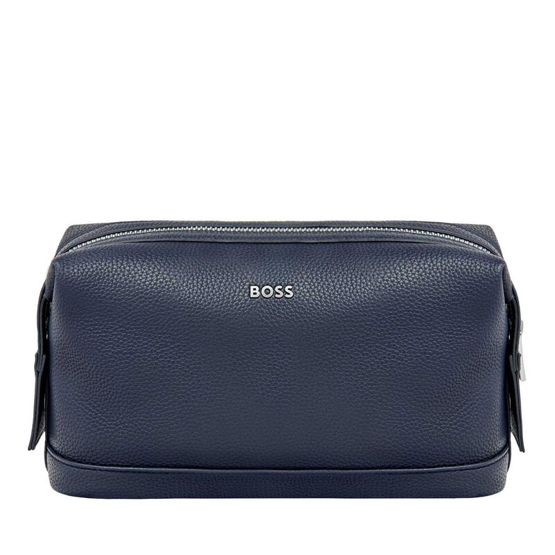 BOSS Classic Grained Navy Toiletry Bag image number 0