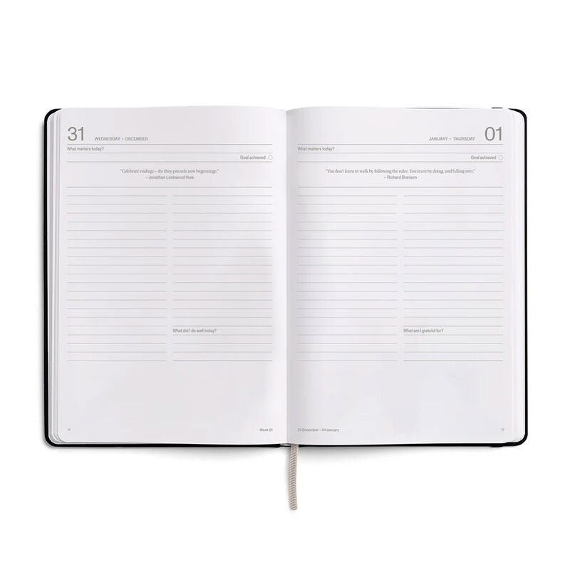 Karst Stone Paper Flow A5 Hard Cover Daily Planner 2 Volume Set 2026 image number 2