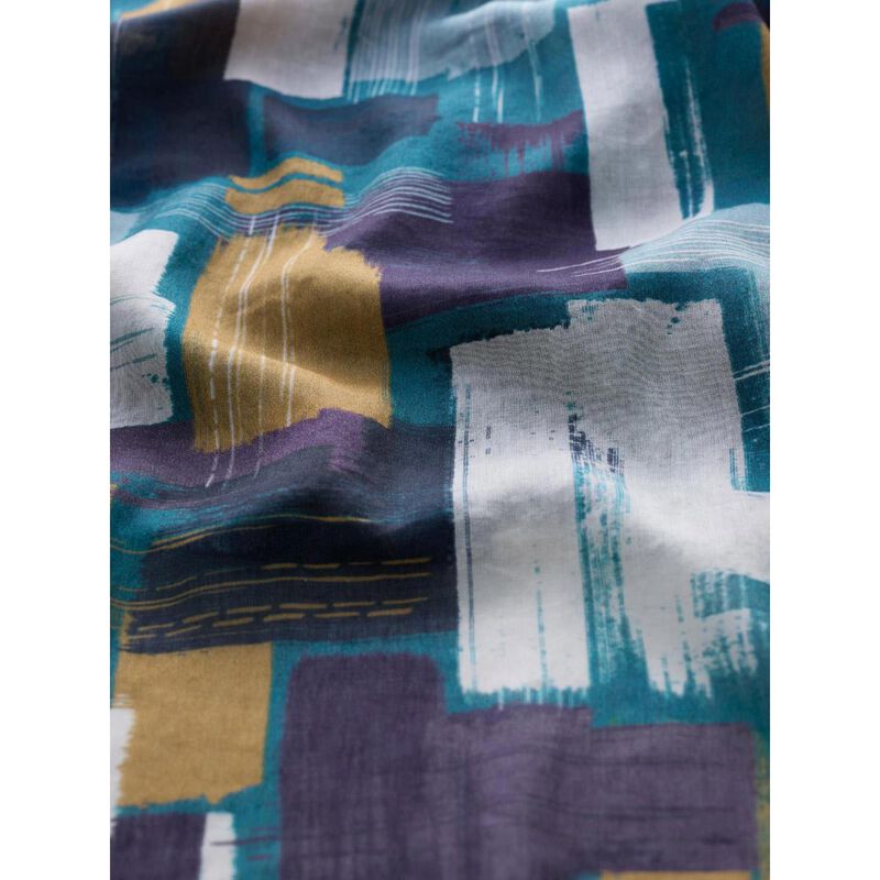 Seasalt Cornwall May Garland Scarf Stitched Abstract Starling image number 2