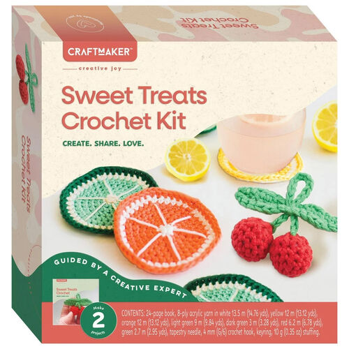 Craft Maker Sweet Treats Crochet Kit