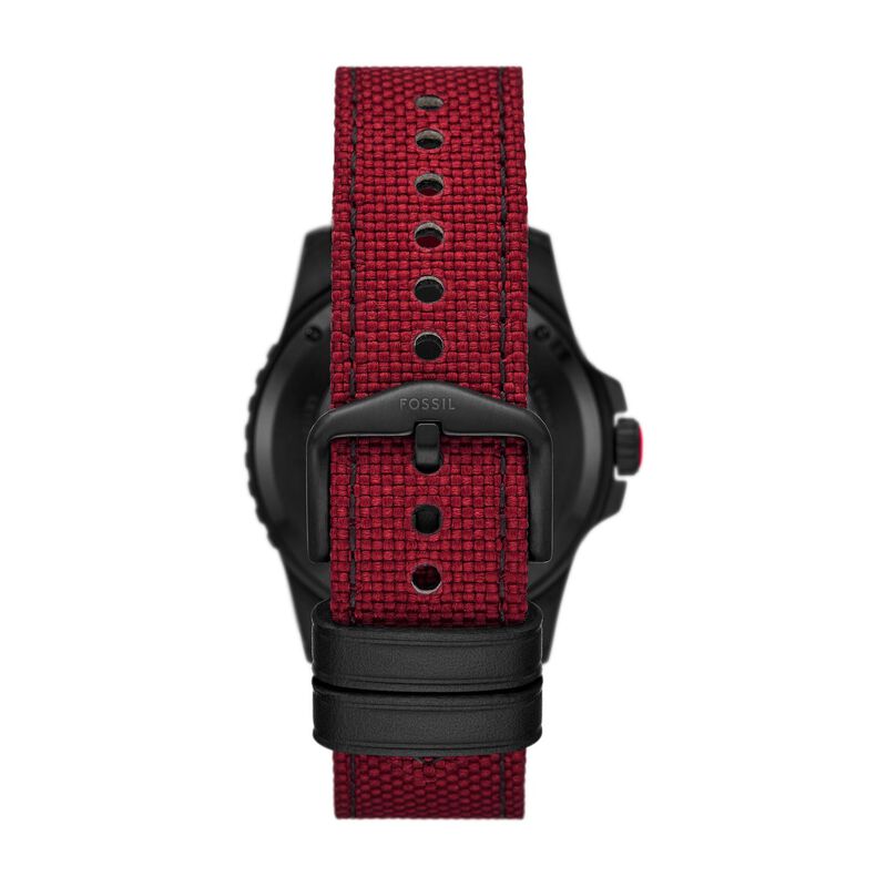 Marvel x Fossil Deadpool Limited Edition Automatic Red and Black Watch image number 2