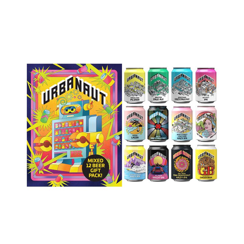 Urbanaut Mixed 12 Beer Gift Pack 12 x 330ml image number 1
