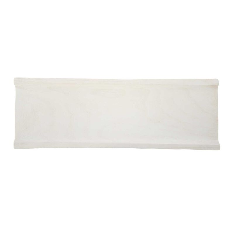 Amalfi Picton Timber Tray 68x24x8cm - White image number 3