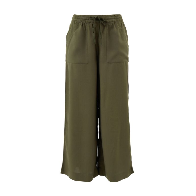 Wallace Cotton Olive Palazzo PJ Pants image number 0