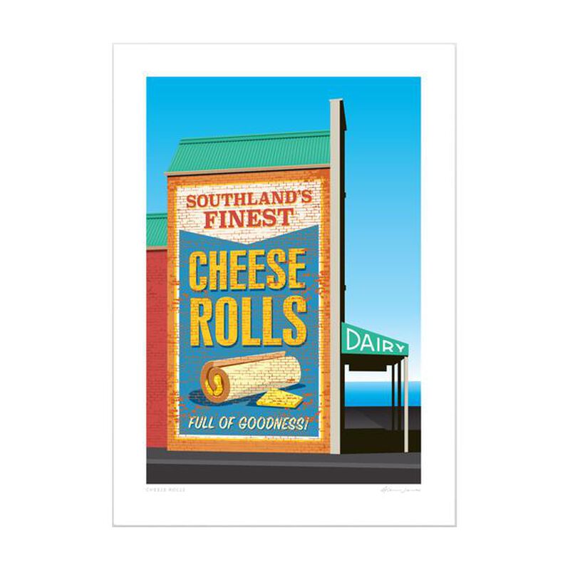 Glenn Jones Art A4 Print - Cheese Rolls image number 0