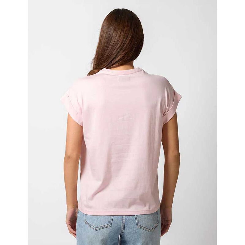 Stella + Gemma Cuff Sleeve T-Shirt Spicy Pink image number 1