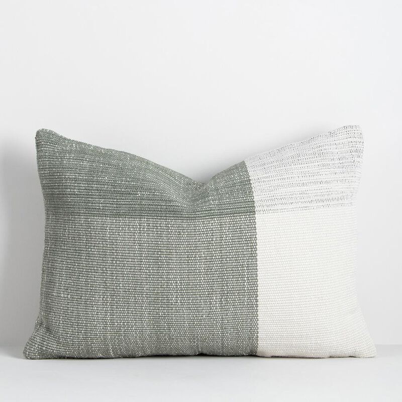 Baya Finn Cushion With Polyester Inner - Eucalyptus 40X60cm image number 1