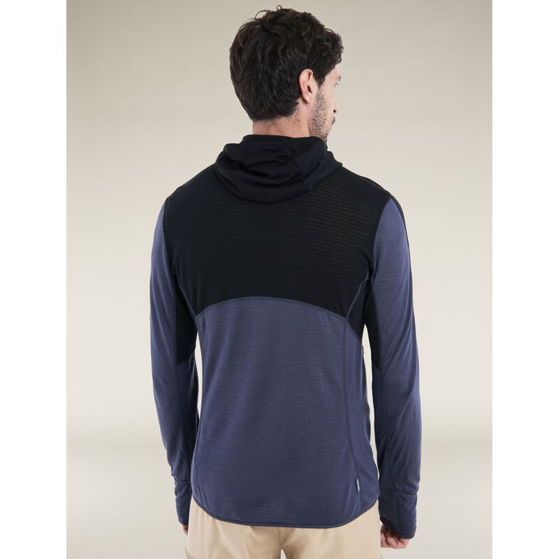 Icebreaker M Merino Blend 200 RealFleece Descender LS Zip Hoodie image number 9