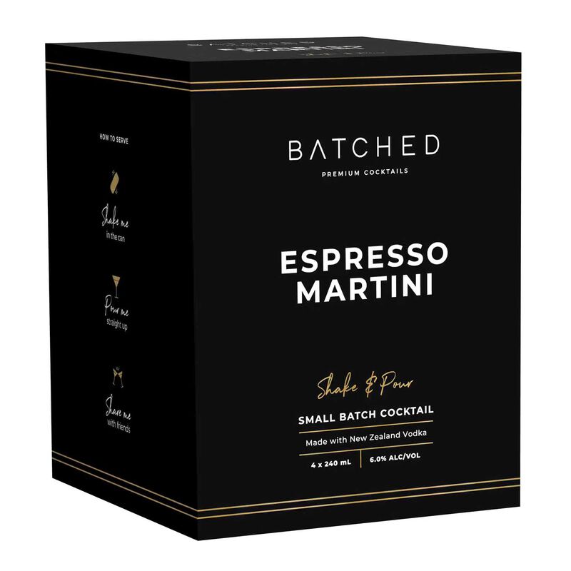 Batched Espresso Martini 6% 4 x 240ml image number 0