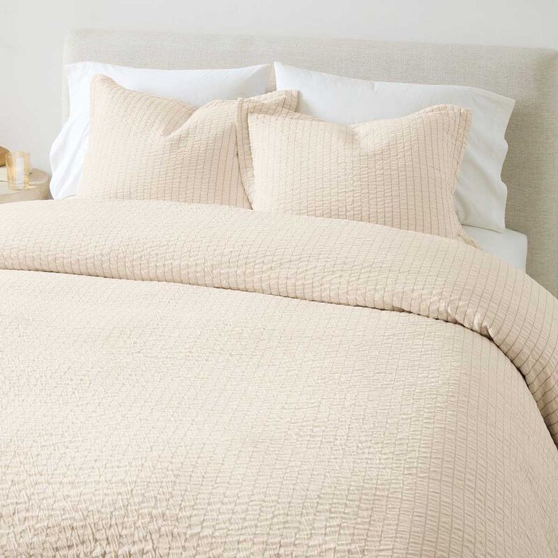 West Elm Seaside Stripe Duvet Cover image number 0