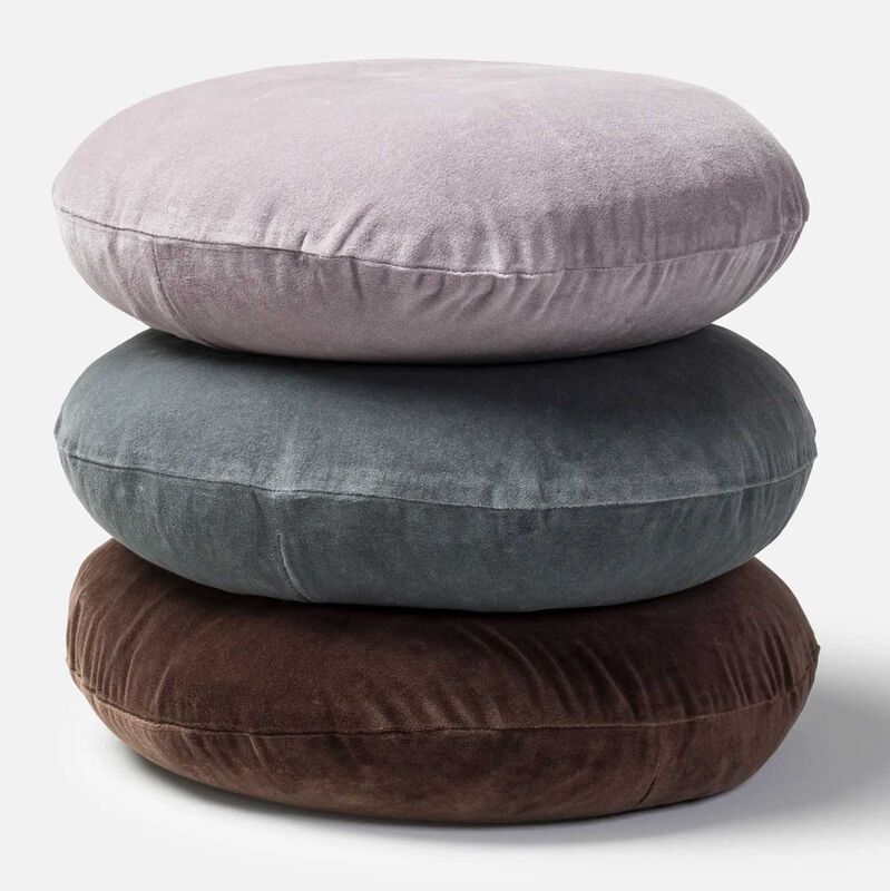 Citt&agrave; Cotton Velvet Round Cushion Cover Cod 45cmdia image number 1