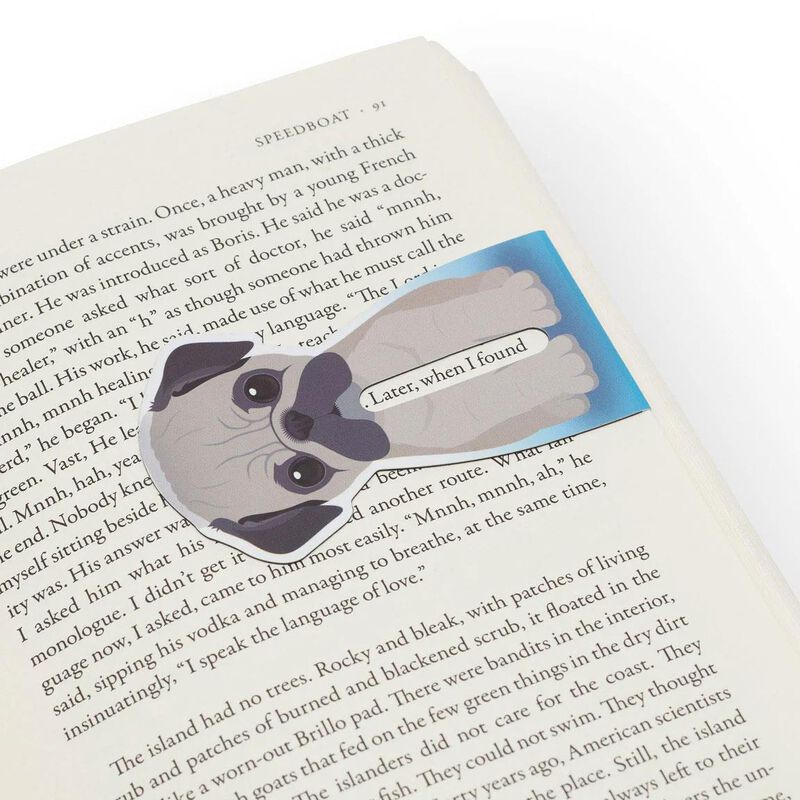Thinking Gifts Line Marker Magnetic Bookmark Set of 2 - Dogs image number 2