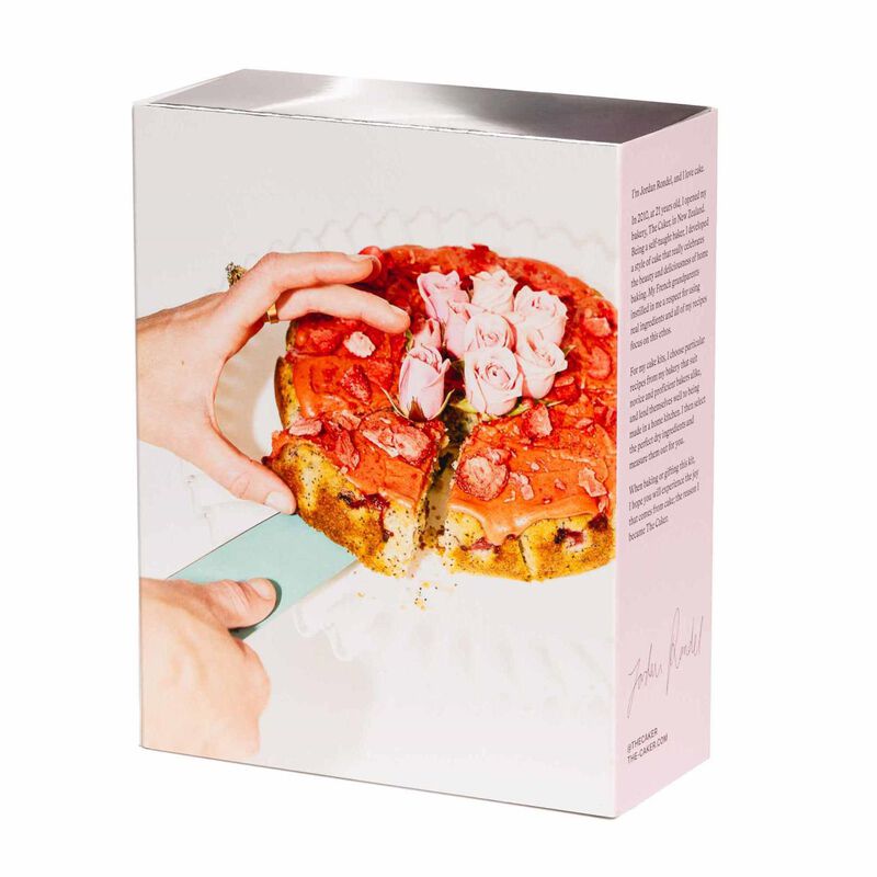 The Caker Lemon Strawberry Poppy Seed Cake Kit 599g image number 1