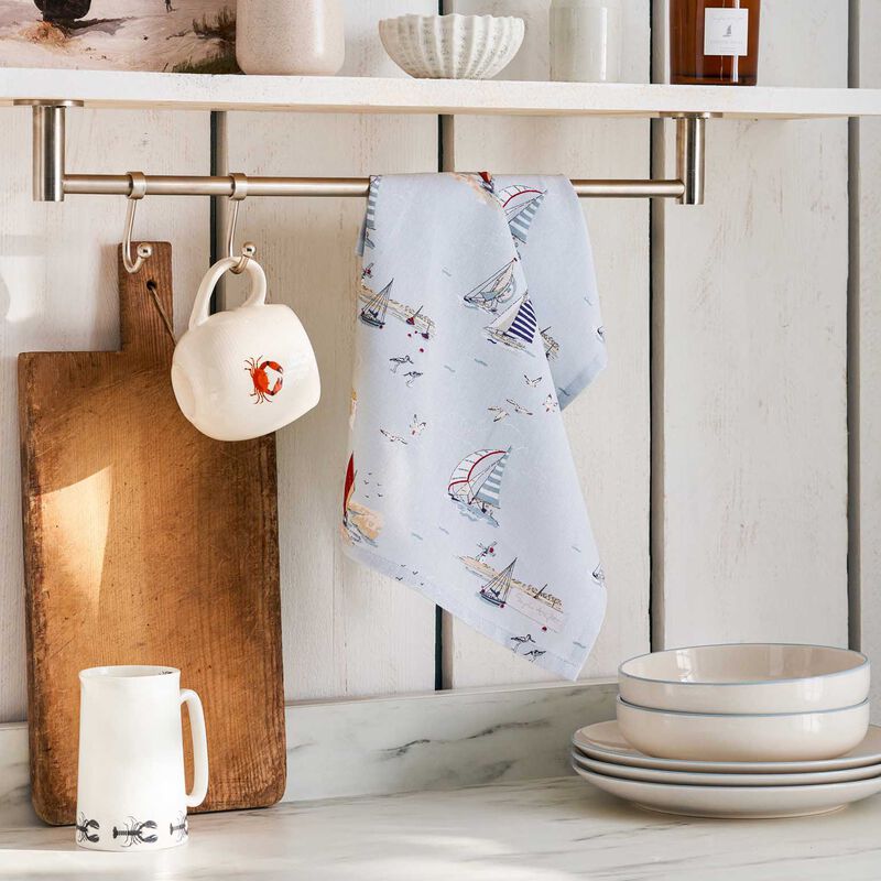 Sophie Allport Tea Towel Coastal Boats image number 2