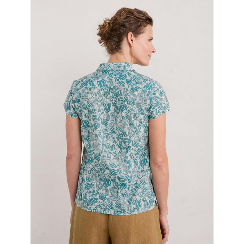 Seasalt Cornwall Rushmaker Shirt Shells Eucalyptus image number 1