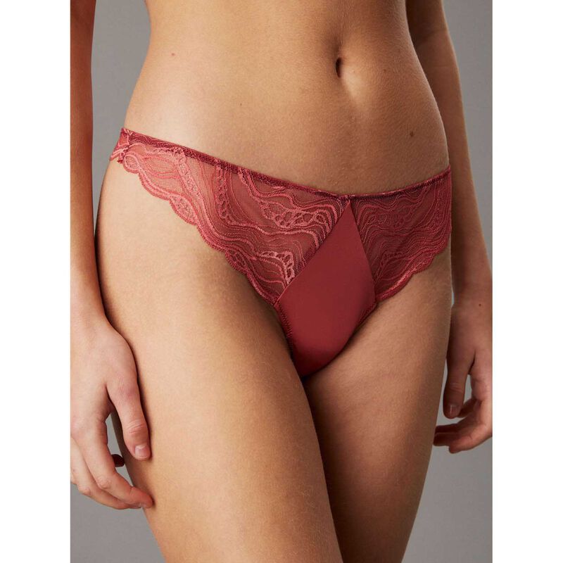 Calvin Klein Sensual Stretch Lace Thong image number 2