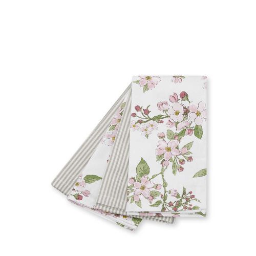 Sophie Allport Blossom & Stamford Stripe Napkins (Set Of 4)