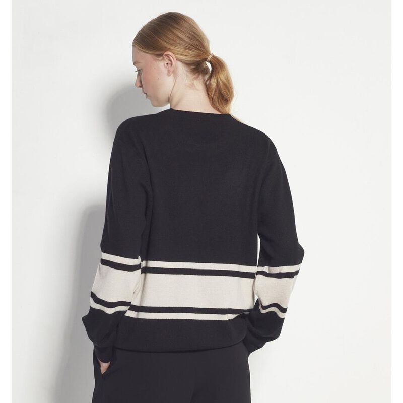 Juliette Hogan Stripe Crew Sweater image number 1
