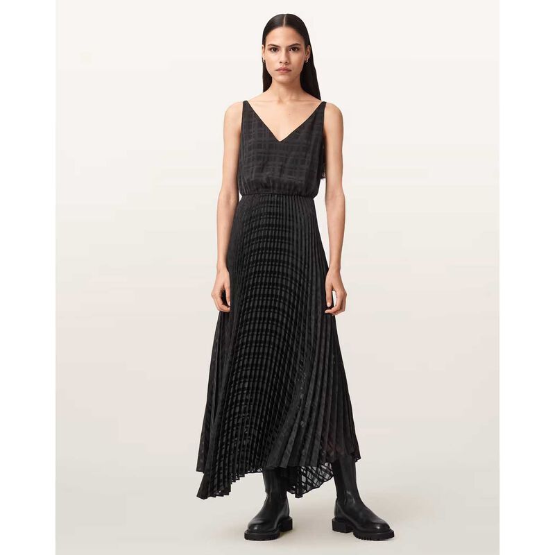 AllSaints Sinead 2-in-1 Pleated Dress image number 1