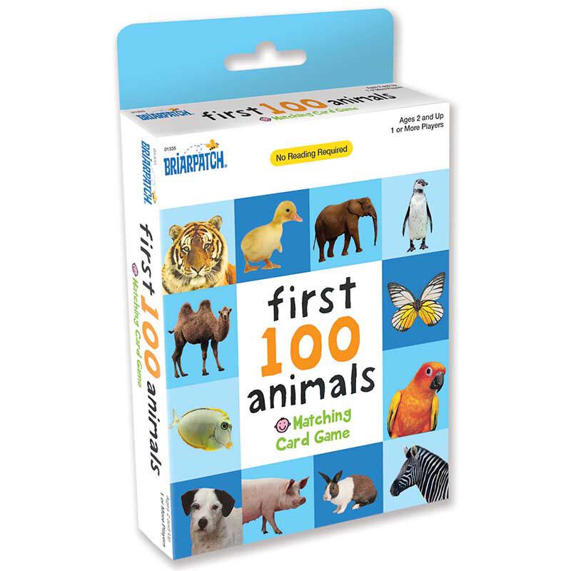 University Games First 100 Matching Card Game - Animals image number 0
