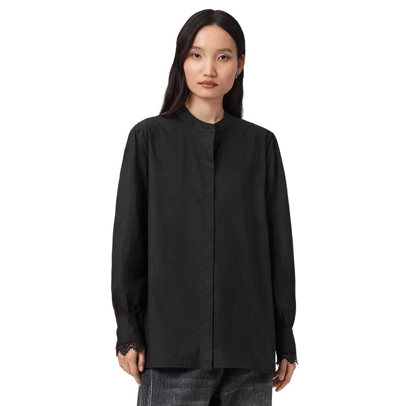 AllSaints Ethel Lace Trim Shirt image number 0
