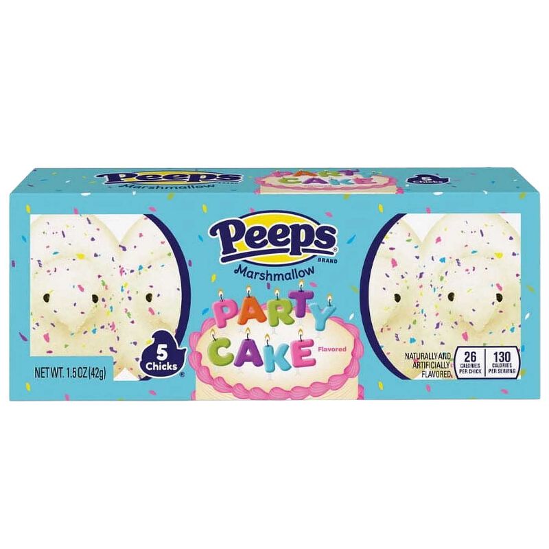 Peeps&reg; 5Pc Party Cake Flavored Marshmallow Chicks image number 0