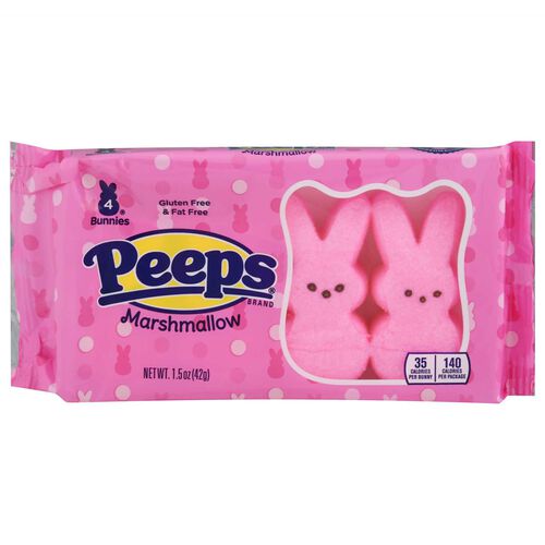 Peeps&reg; 4Pc Pink Marshmallow Bunnies