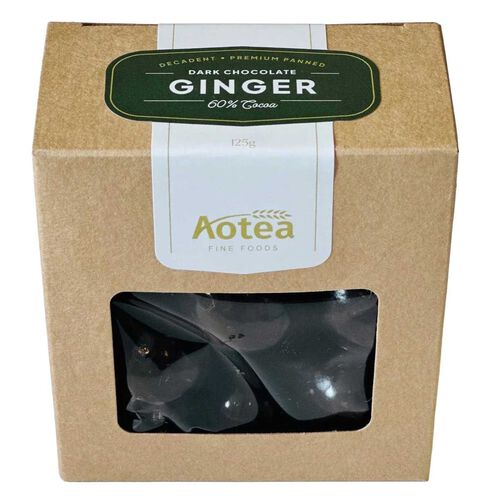 Aotea Fine Foods Dark Chocolate Gingers 125g